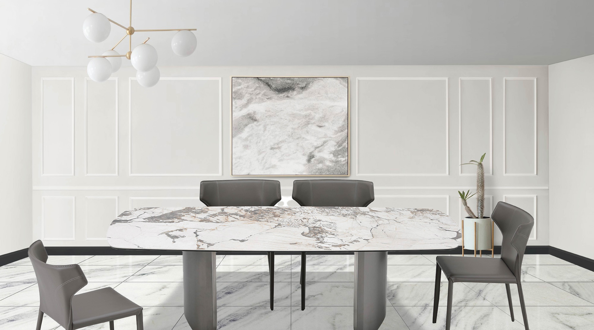Sisma Living Dining Table Marmi 01