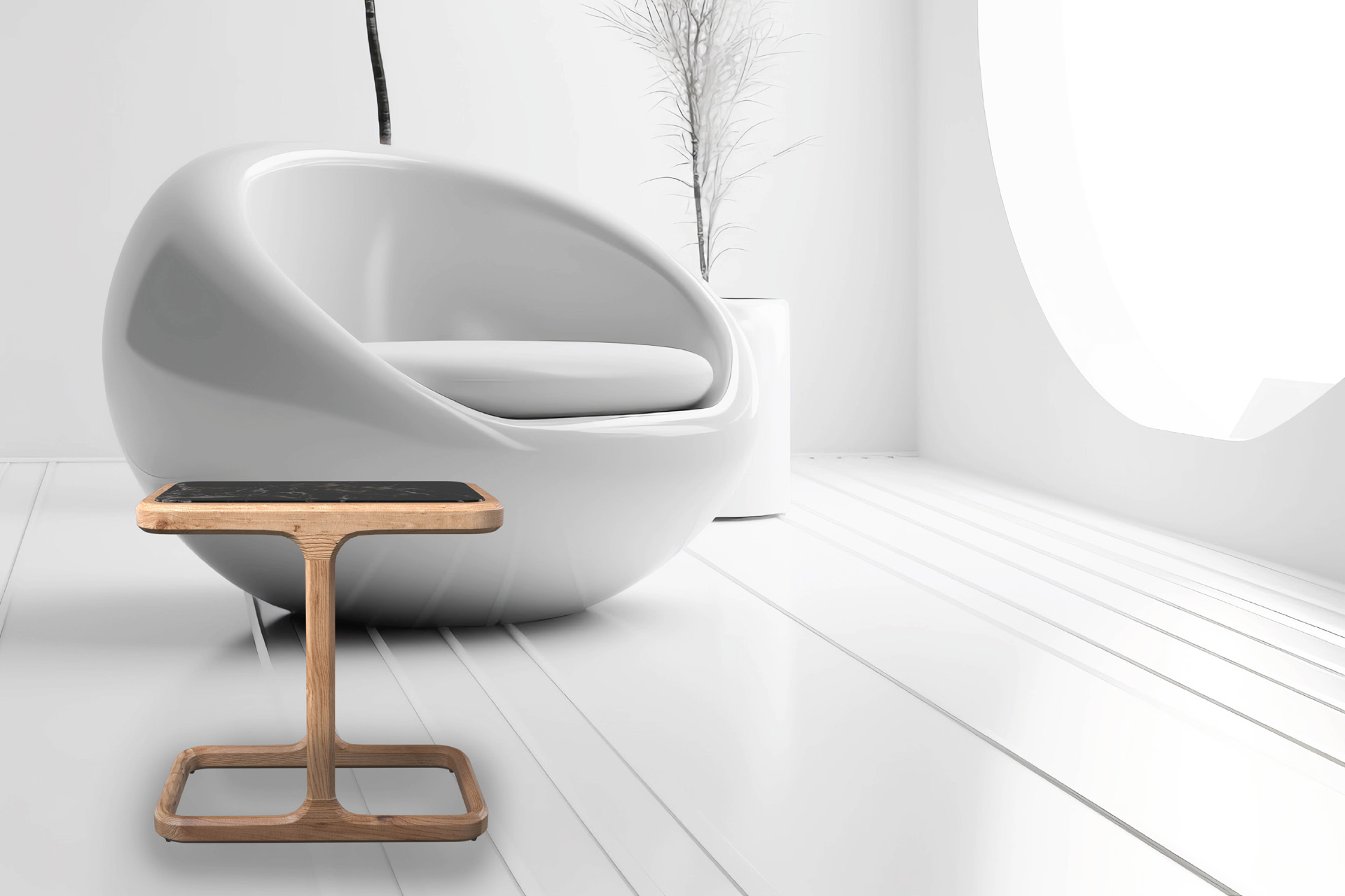 Gene Nature Main Side Table Trevi